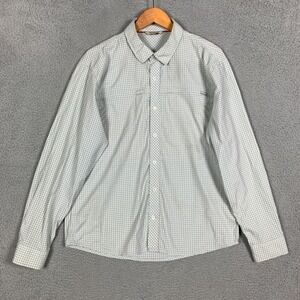 Simms Stone Cold Shirt Men's Large Multi Brrr Plaid Triple Chill Effect Fishing